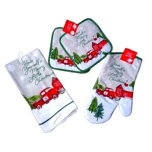 New! Have your self a Merry Little Christmas! 4 piece Dish Towel set!